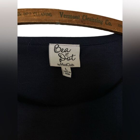 Bea and Dot by ModCloth Navy Blue Top Size L - Picture 3 of 4